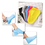 1 Paire de couvre-chaussures imperméables en silicone