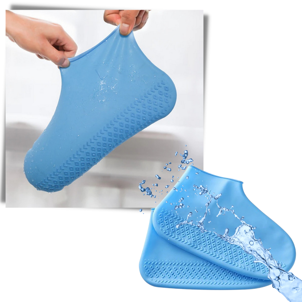 1 Paire de couvre-chaussures imperméables en silicone