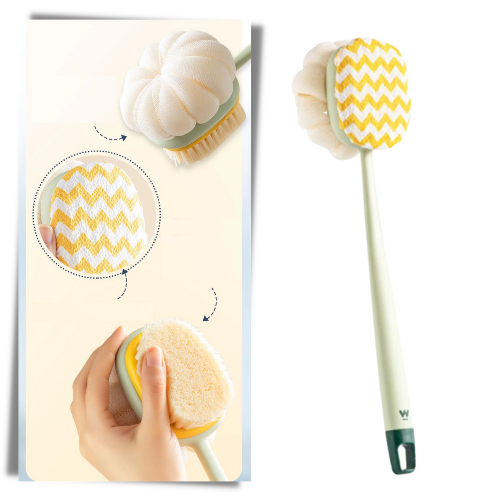 Brosse de bain exfoliante pour le corps