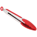 Pince de barbecue en acier inoxydable avec poignée en silicone