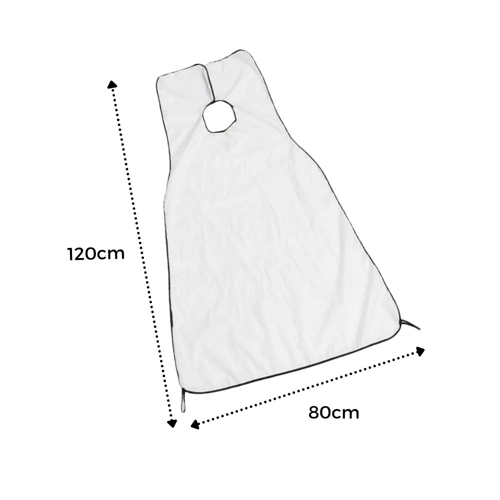 Tablier à barbe pour le rasage