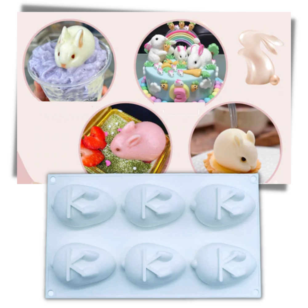 Moule en silicone en forme de mini-lapin