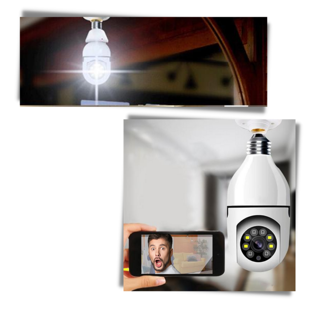 Ampoule intelligente avec caméra de surveillance