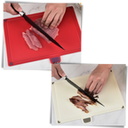 Set de 4 planches à découper avec support