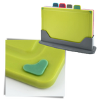 Set de 4 planches à découper avec support