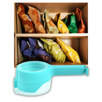 Clip pour sac alimentaire avec couvercle (2-pack)