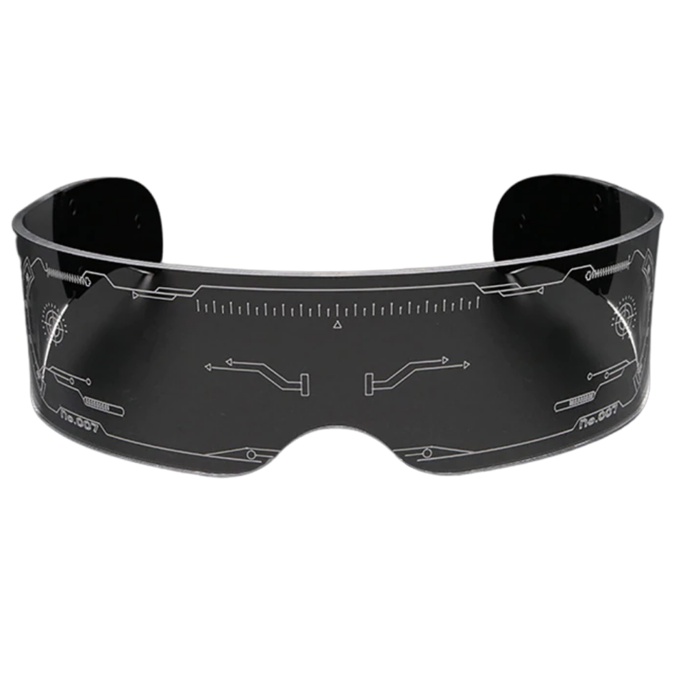 Lunettes avec lumières LED colorées