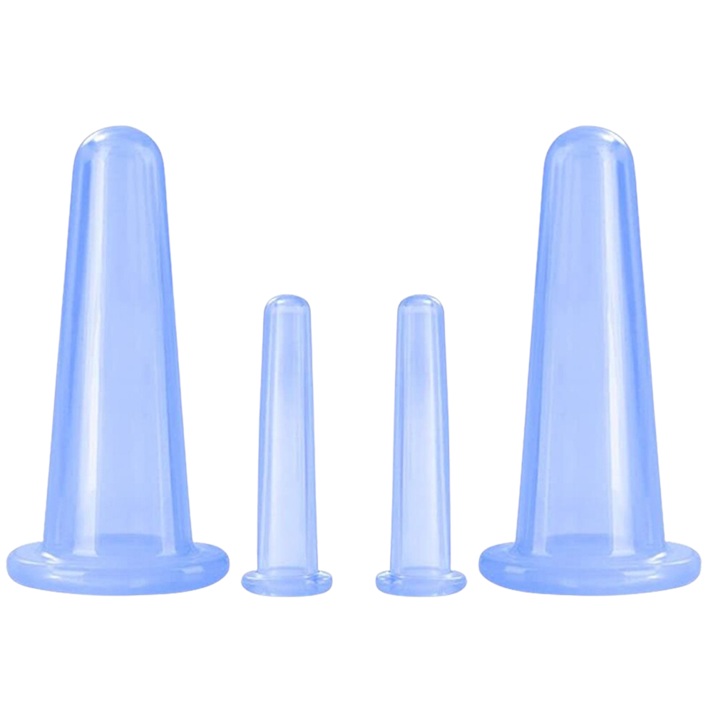 4 ventouses en silicone pour massage facial