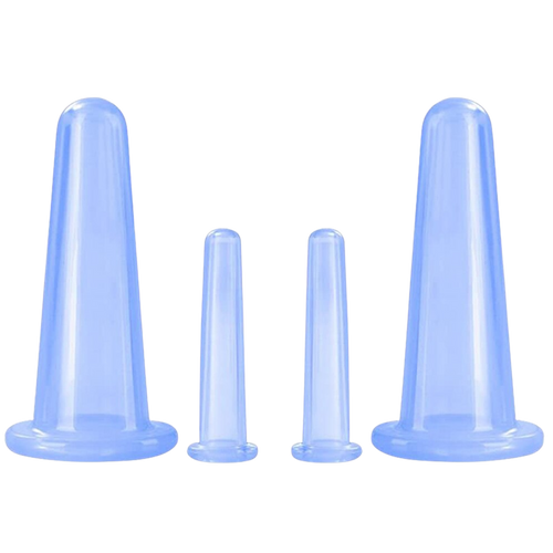 4 ventouses en silicone pour massage facial