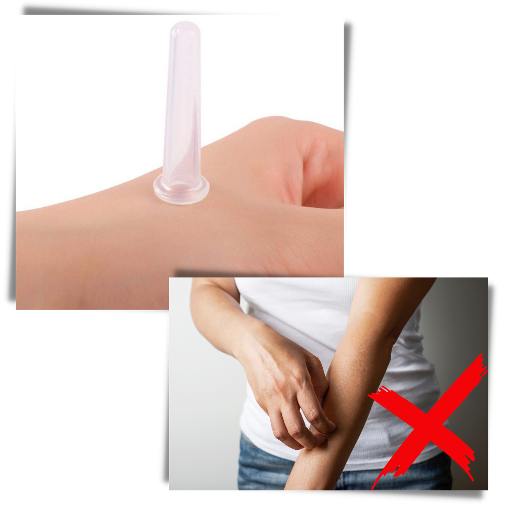 4 ventouses en silicone pour massage facial