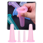 4 ventouses en silicone pour massage facial