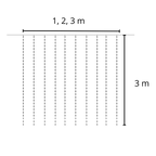 Rideau de lumières avec télécommande