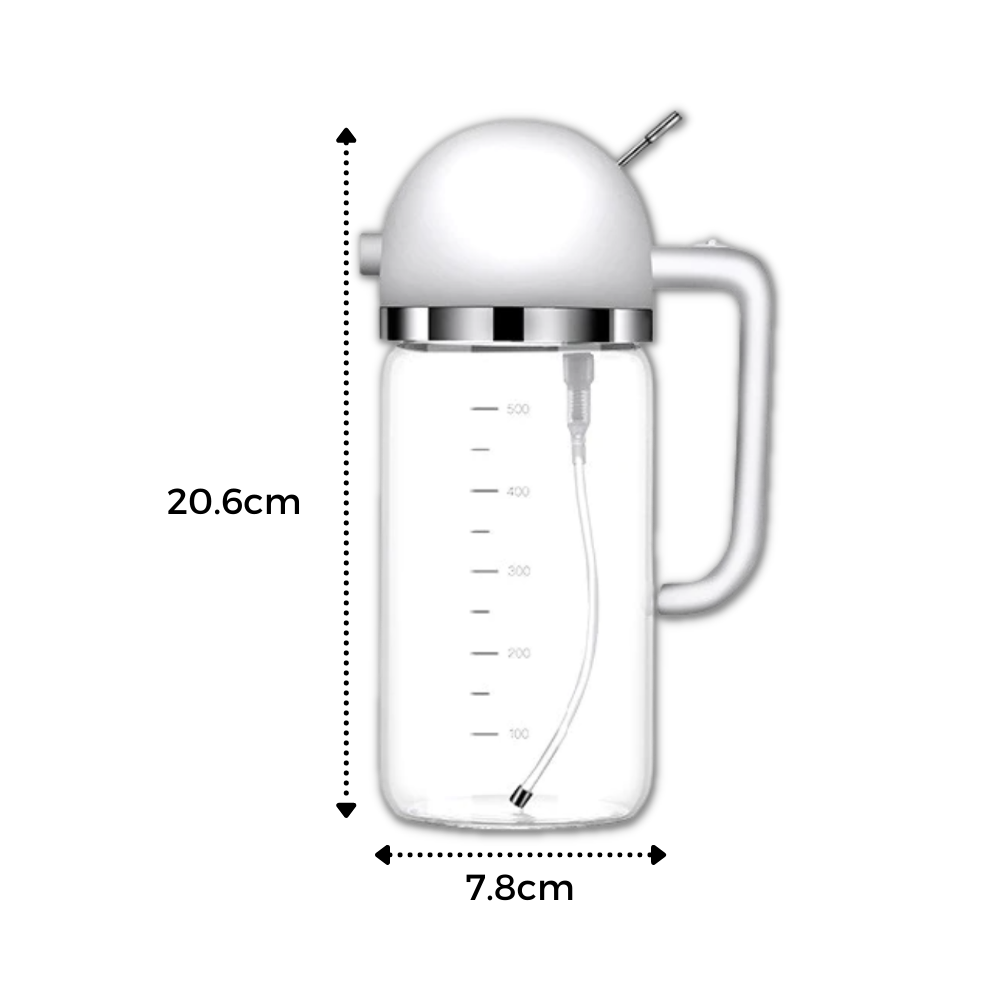 Bouteille distributeur d'huile à vaporisation et à versement