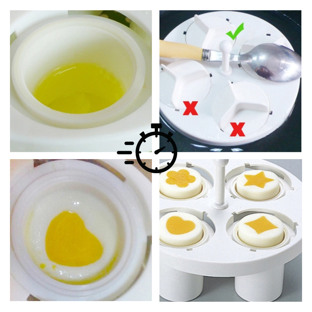 Lot de 6 cuiseurs à œufs