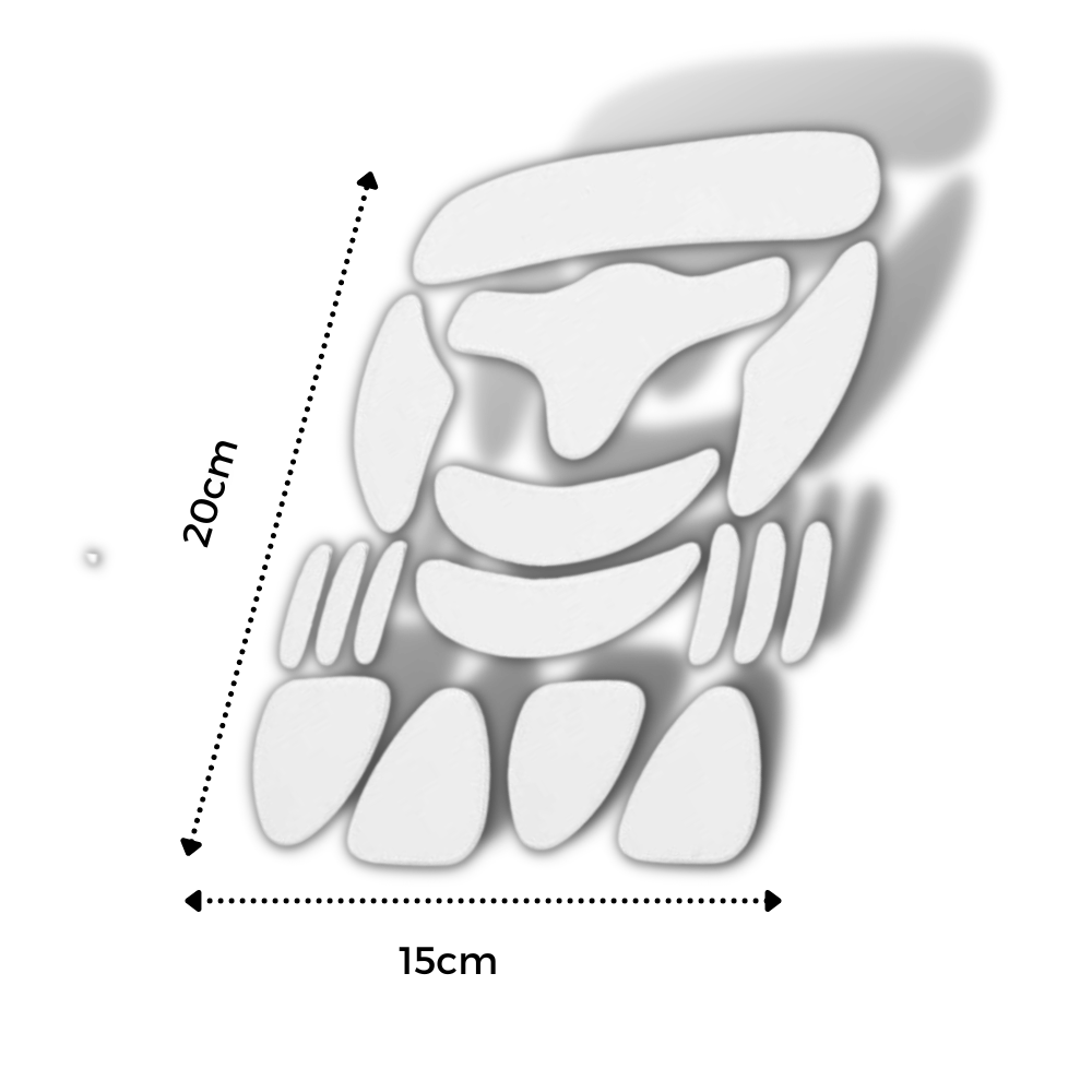 16 Patchs en silicone anti-rides pour le visage