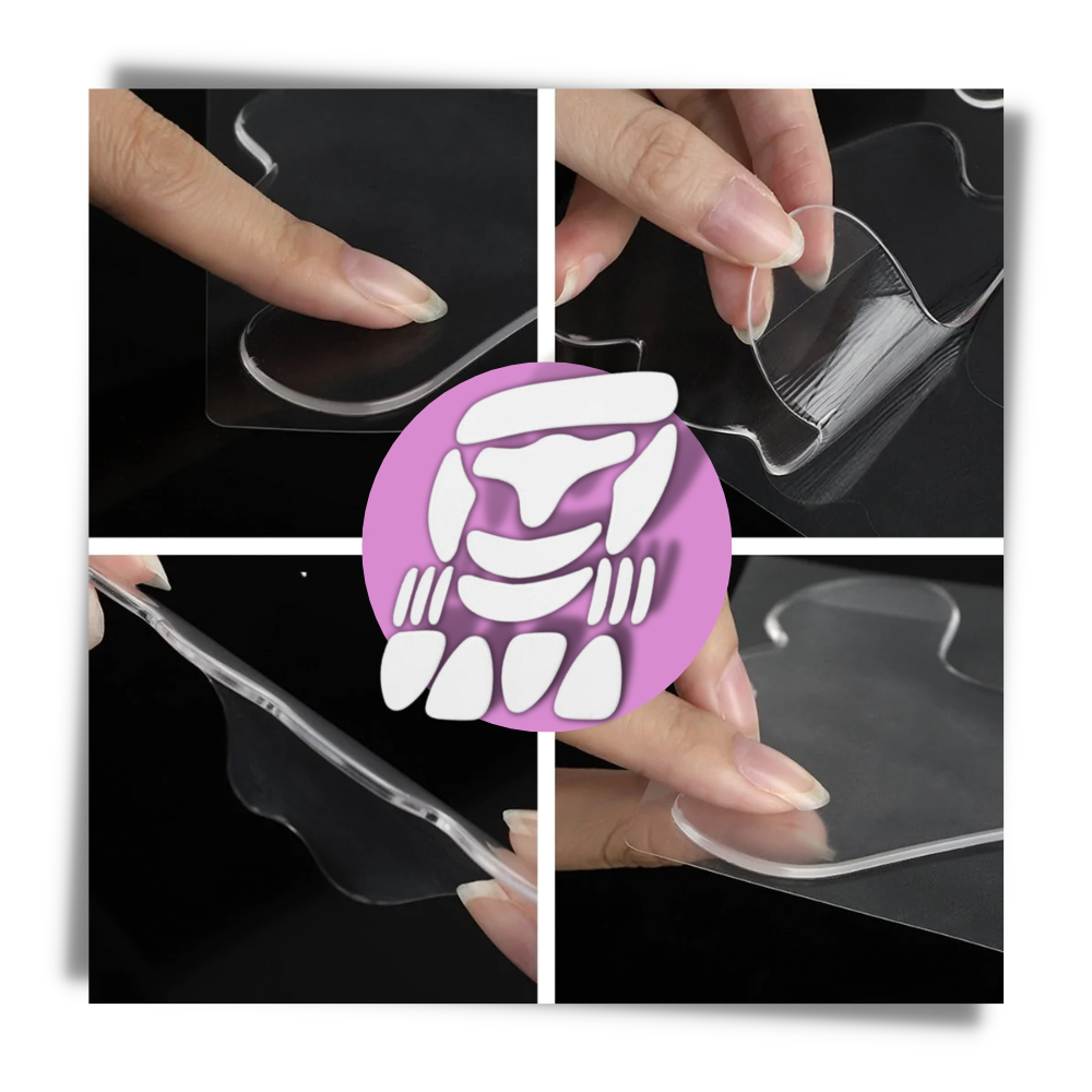 16 Patchs en silicone anti-rides pour le visage