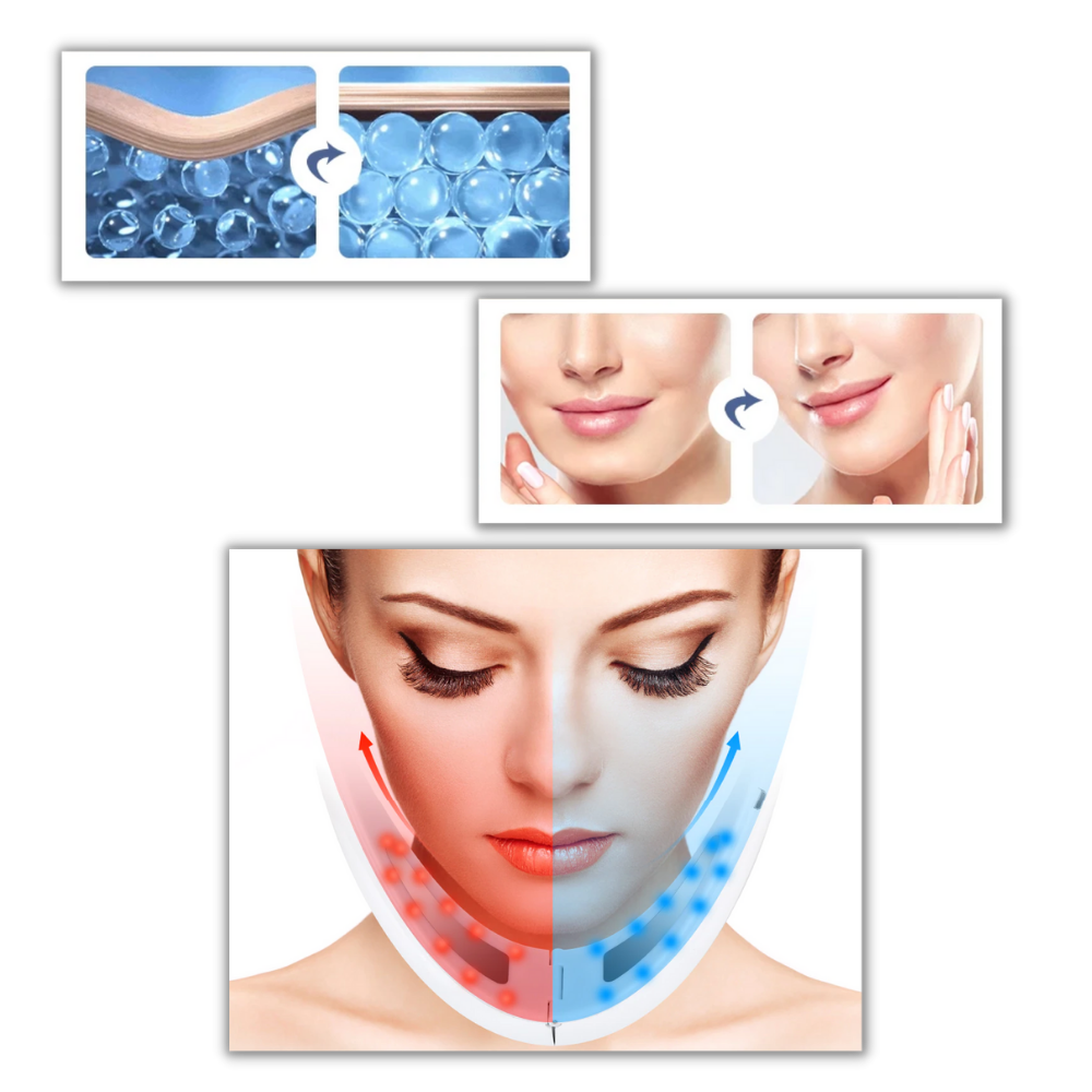 Masseur facial en forme de V