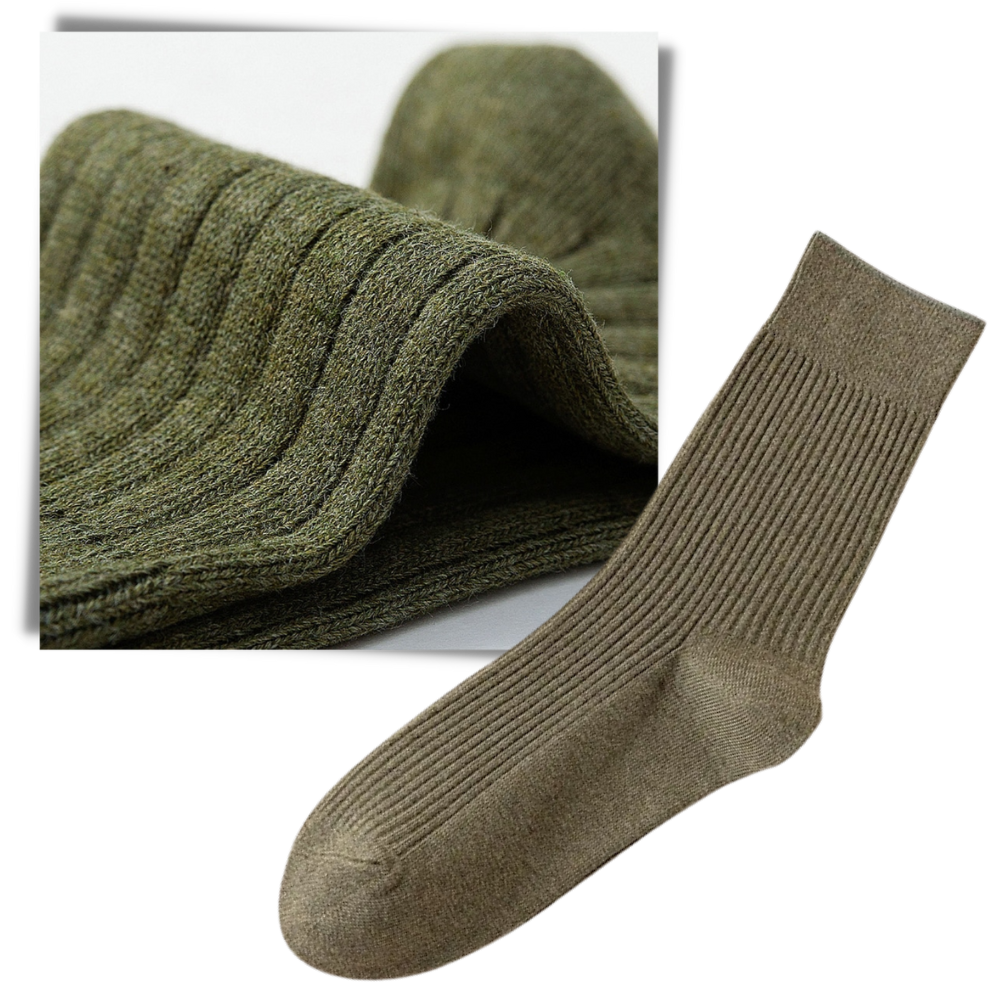 Chaussettes côtelées pour hommes (2 paires)