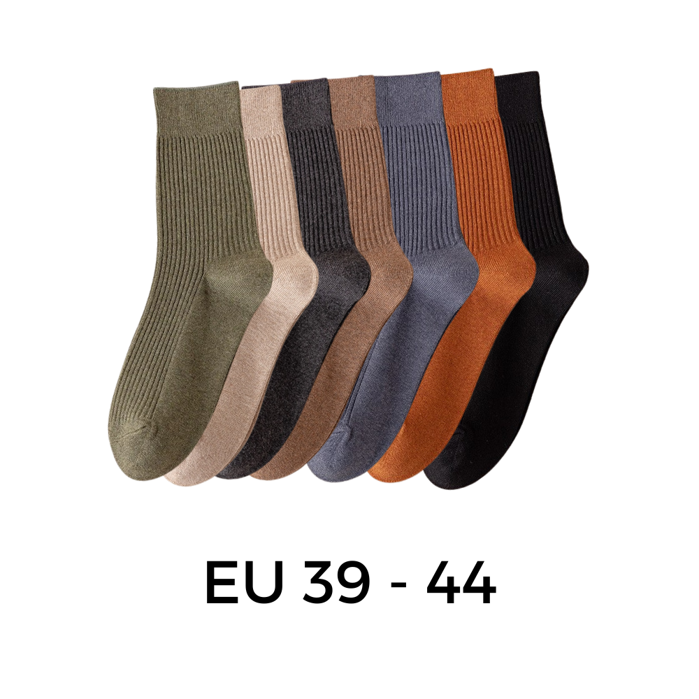 Chaussettes côtelées pour hommes (2 paires)