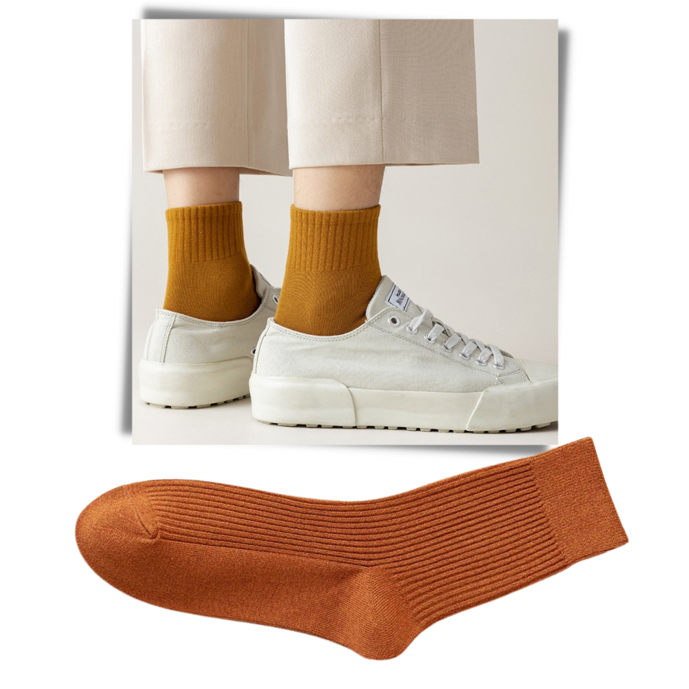 Chaussettes côtelées pour hommes (2 paires)