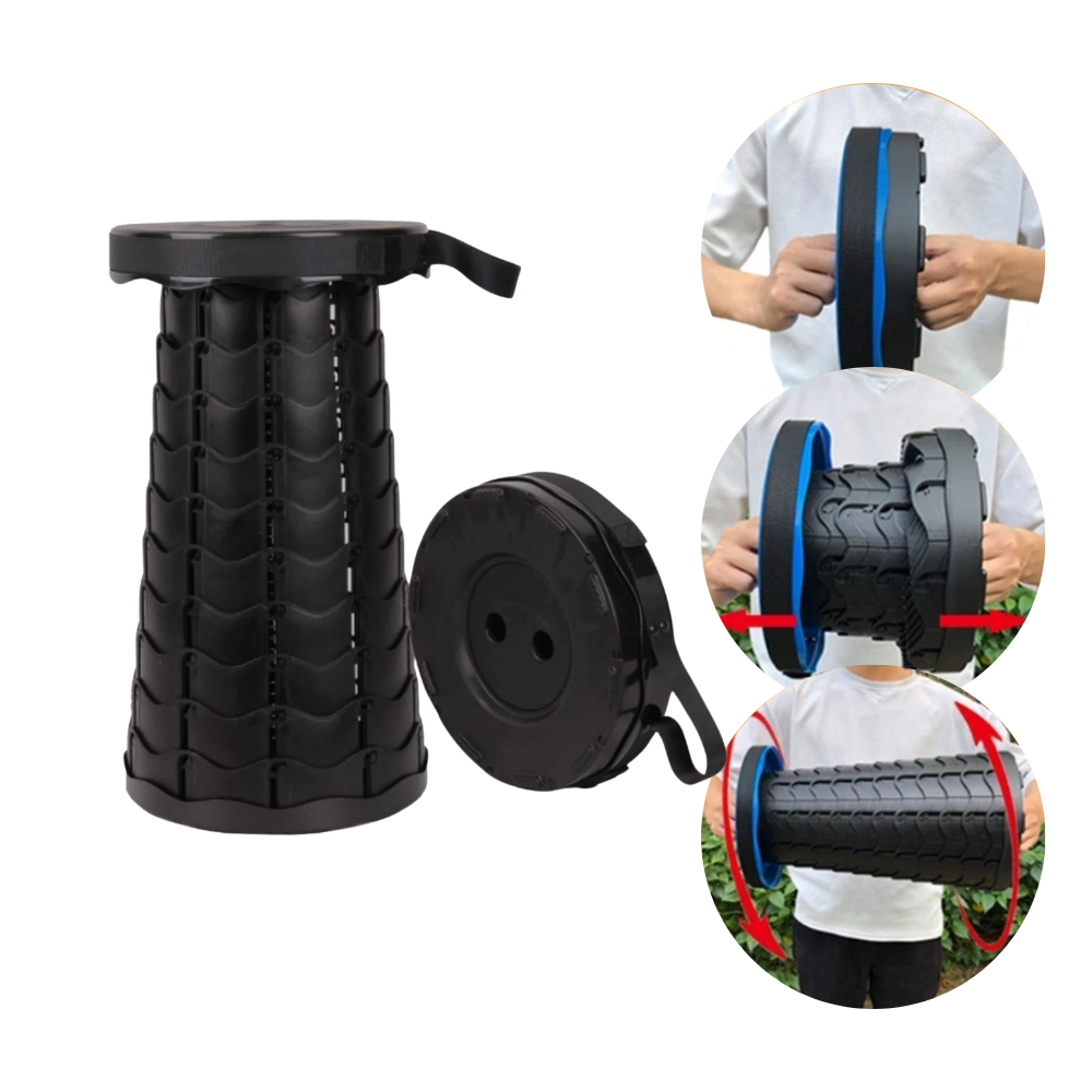 Tabouret rétractable portable