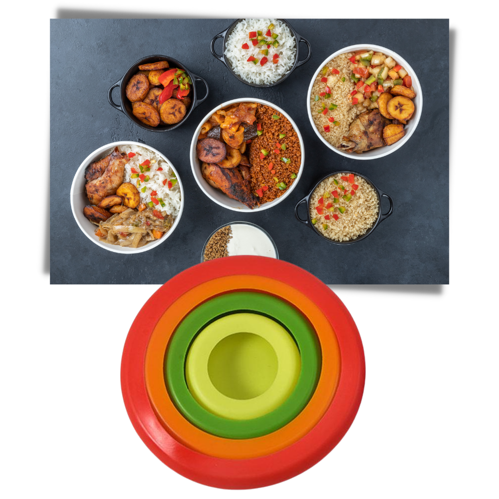 Lot de 4 couvercles en silicone