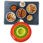 Lot de 4 couvercles en silicone