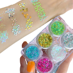 Set de paillettes pour le visage et le corps