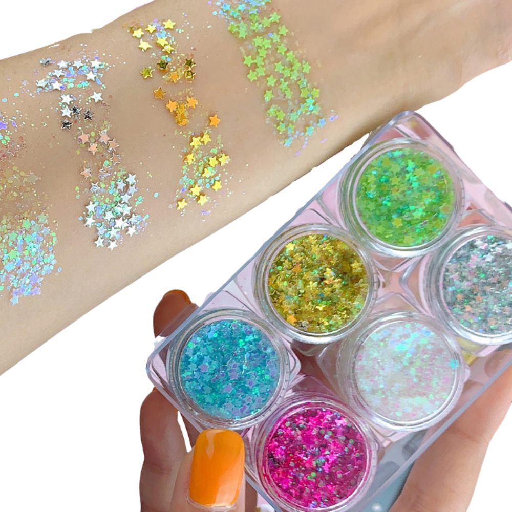 Set de paillettes pour le visage et le corps