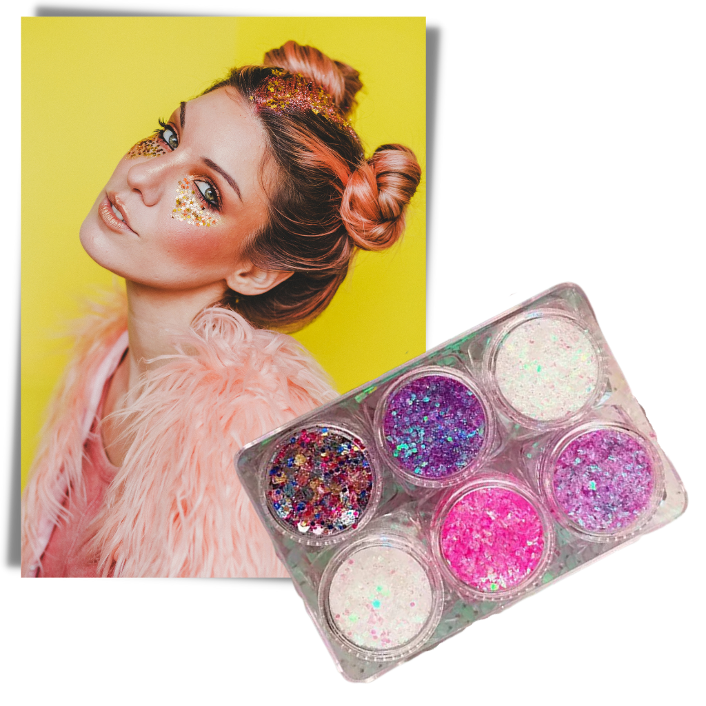 Set de paillettes pour le visage et le corps
