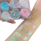 Set de paillettes pour le visage et le corps