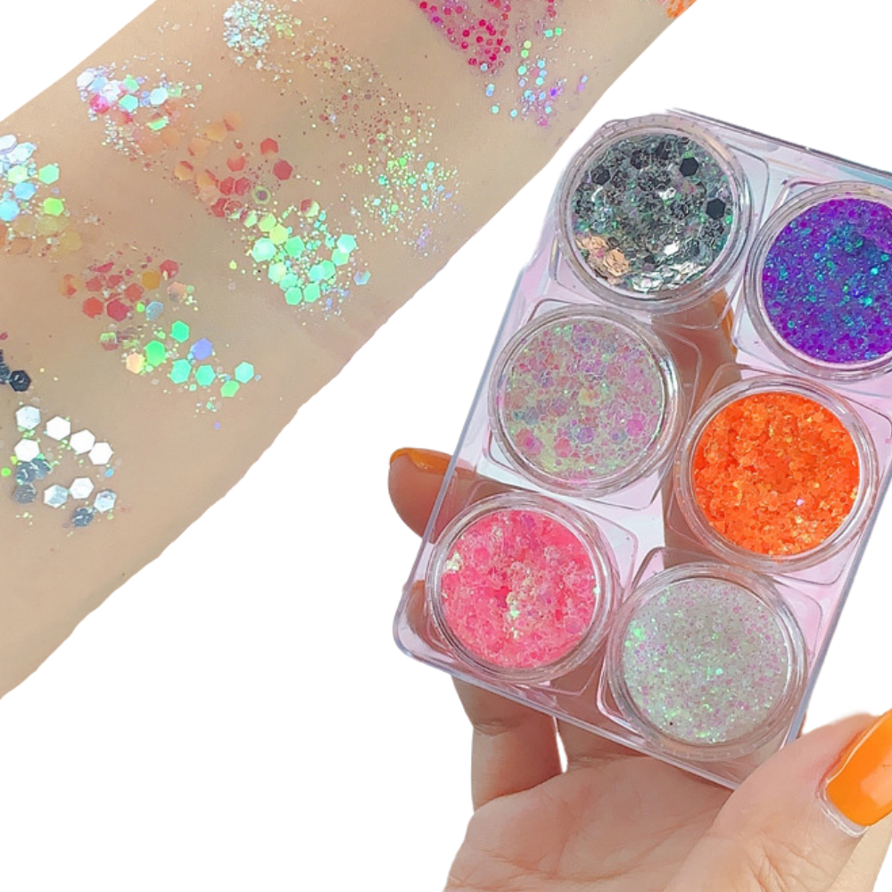 Set de paillettes pour le visage et le corps