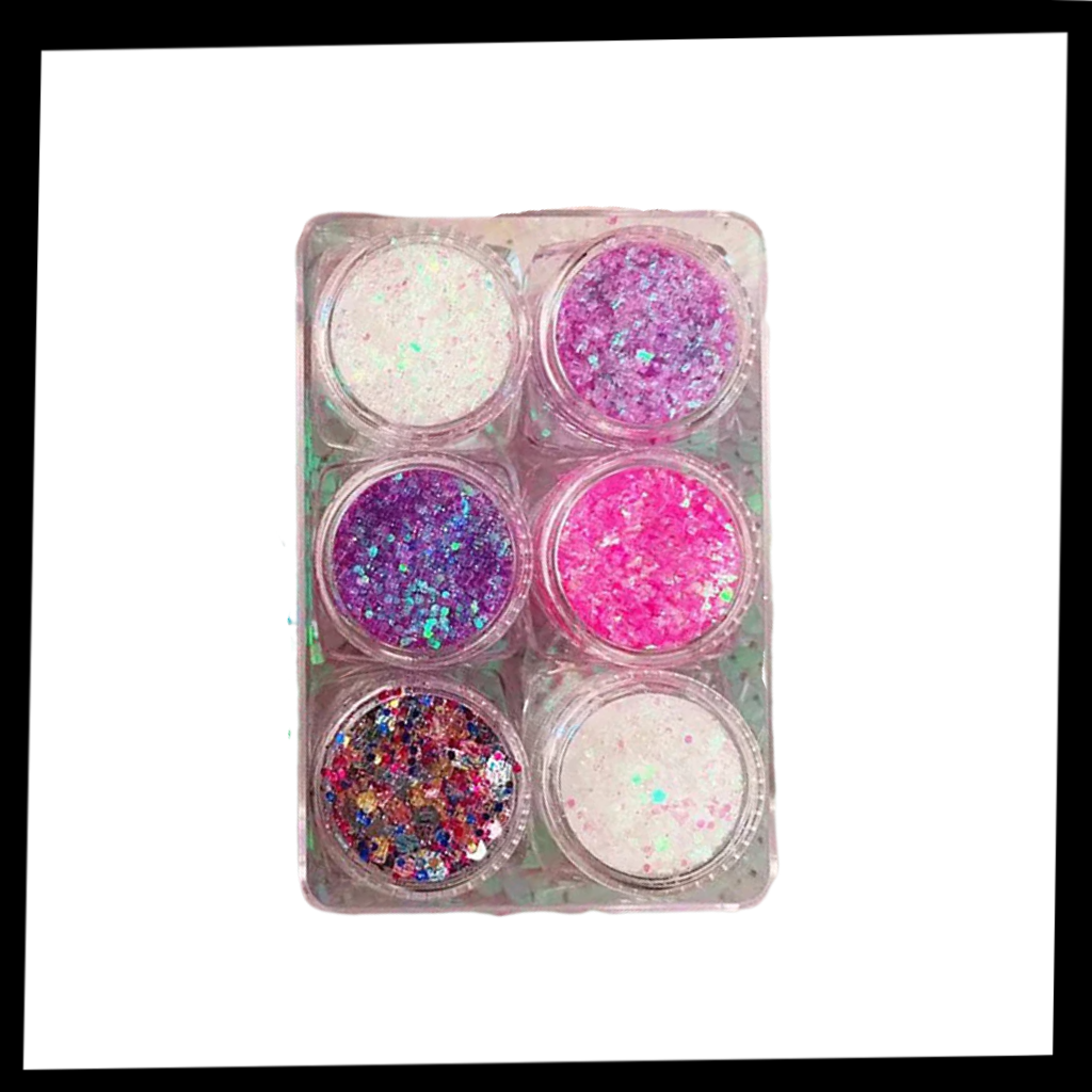 Set de paillettes pour le visage et le corps