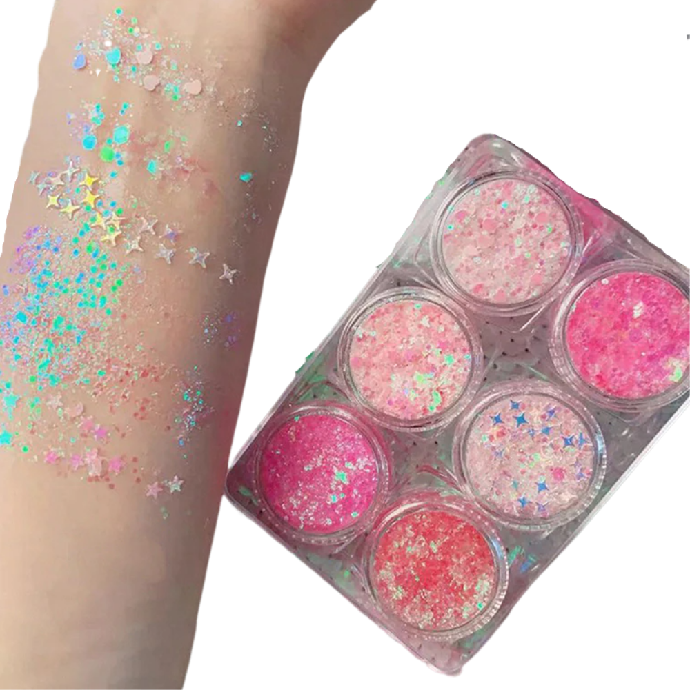 Set de paillettes pour le visage et le corps