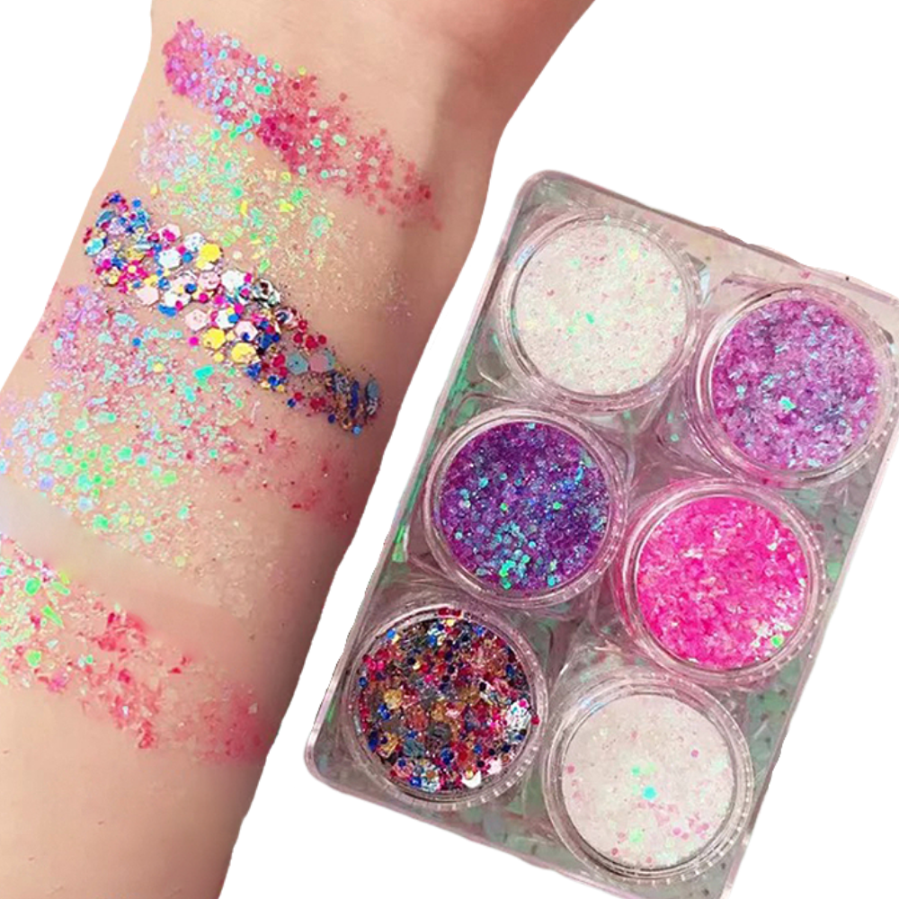 Set de paillettes pour le visage et le corps