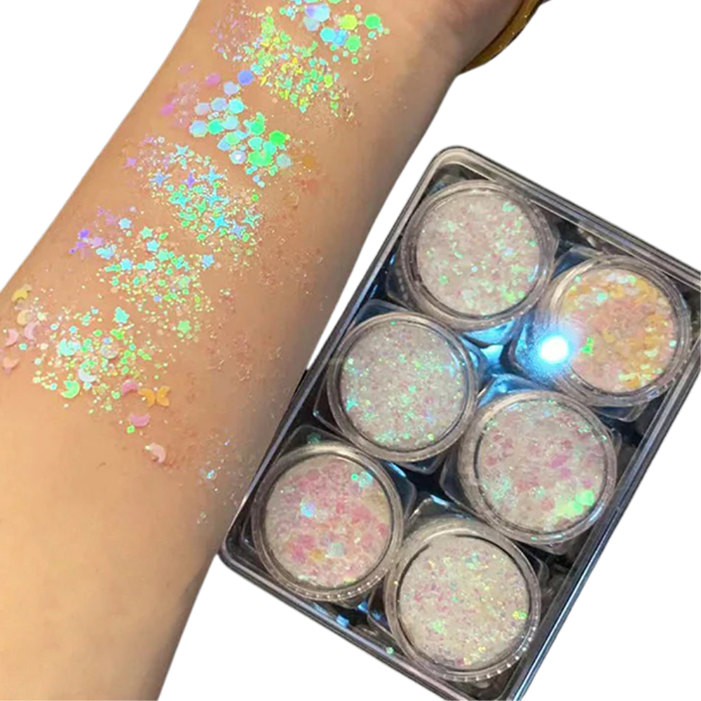Set de paillettes pour le visage et le corps