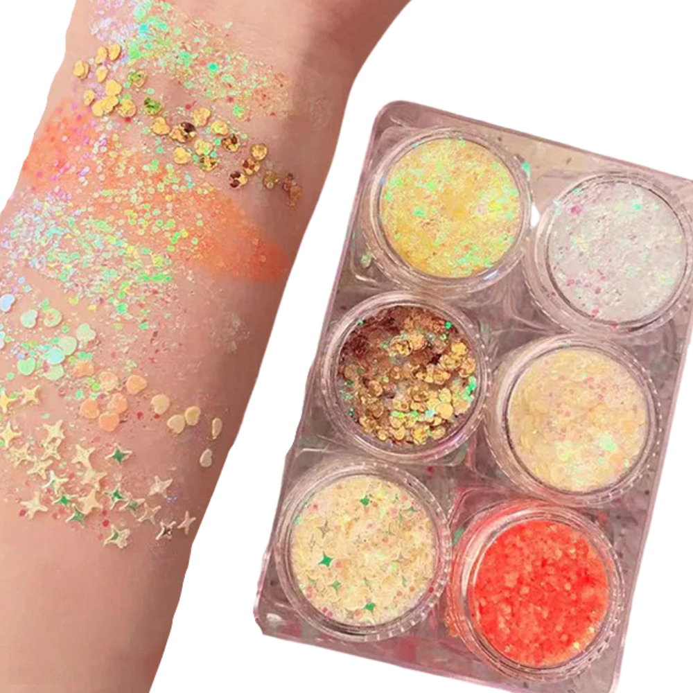 Set de paillettes pour le visage et le corps