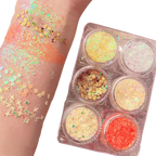 Set de paillettes pour le visage et le corps