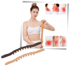 Masseur musculaire en bois naturel