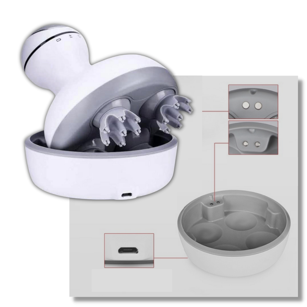 Masseur de cuir chevelu sans fil