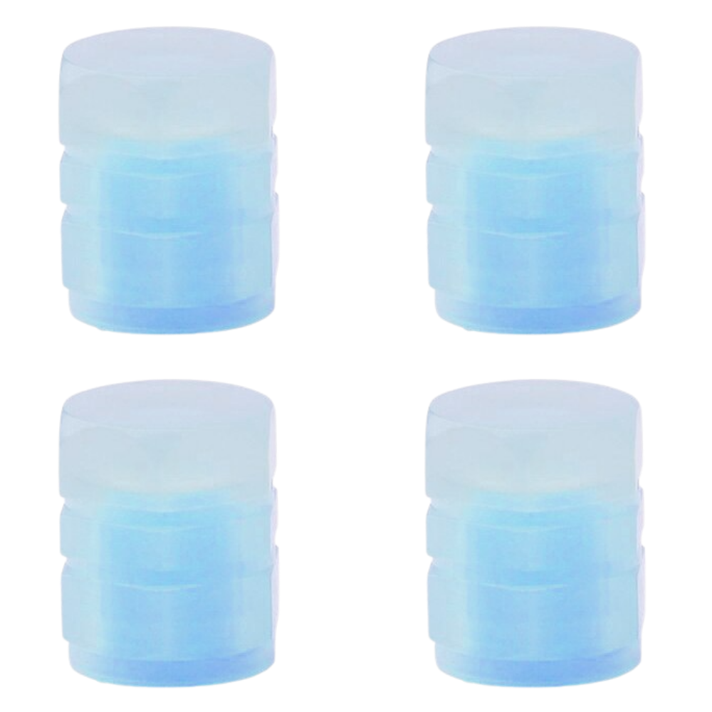 4 Bouchons de valves lumineux pour voitures