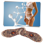 Semelle intérieure massante à motif de galets