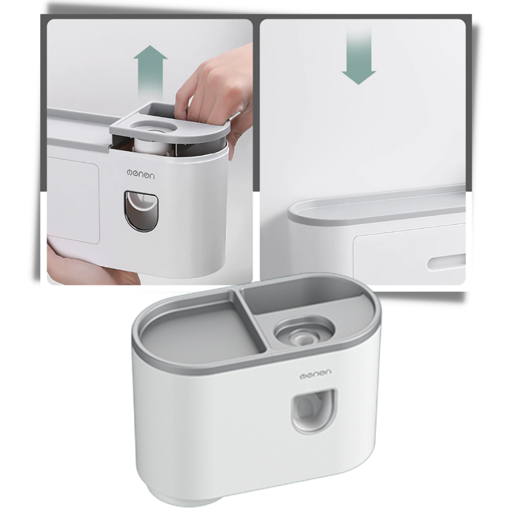 Support de distributeur de dentifrice tout-en-un