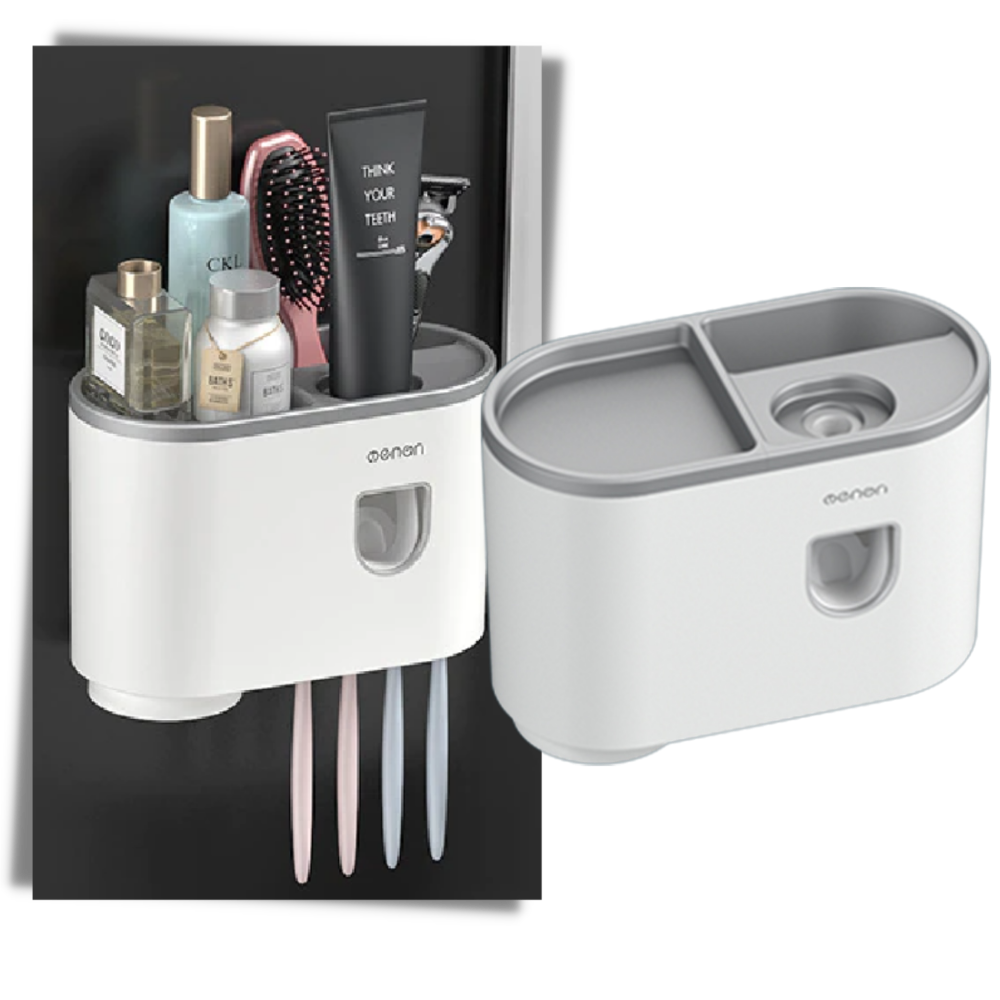 Support de distributeur de dentifrice tout-en-un