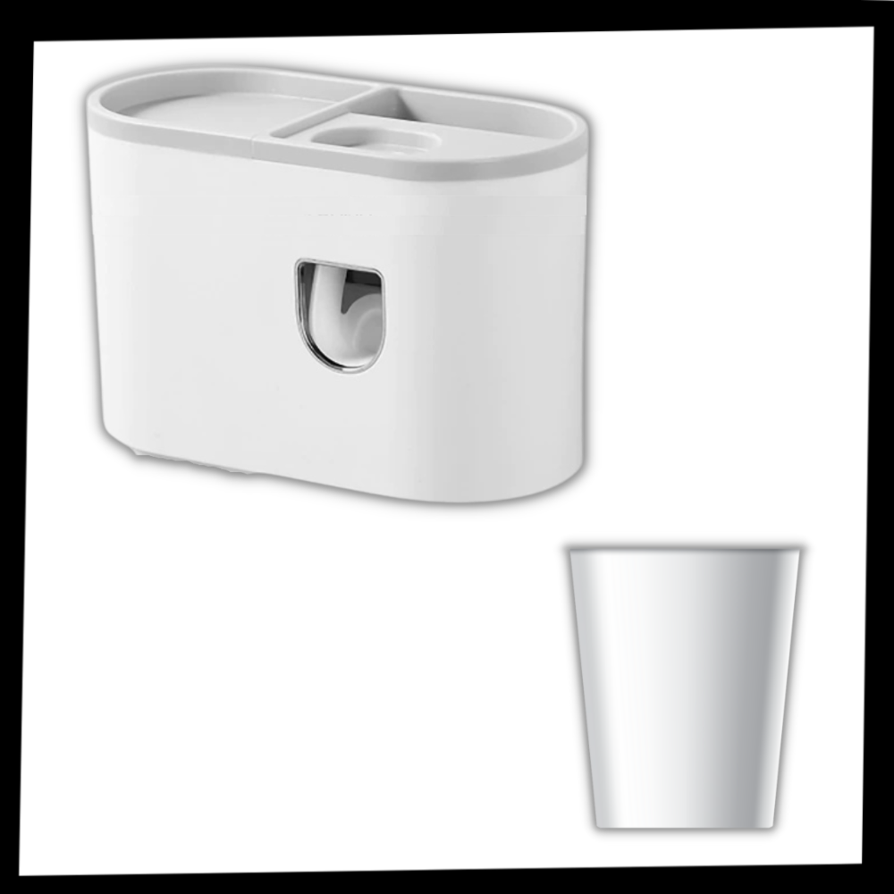 Support de distributeur de dentifrice tout-en-un