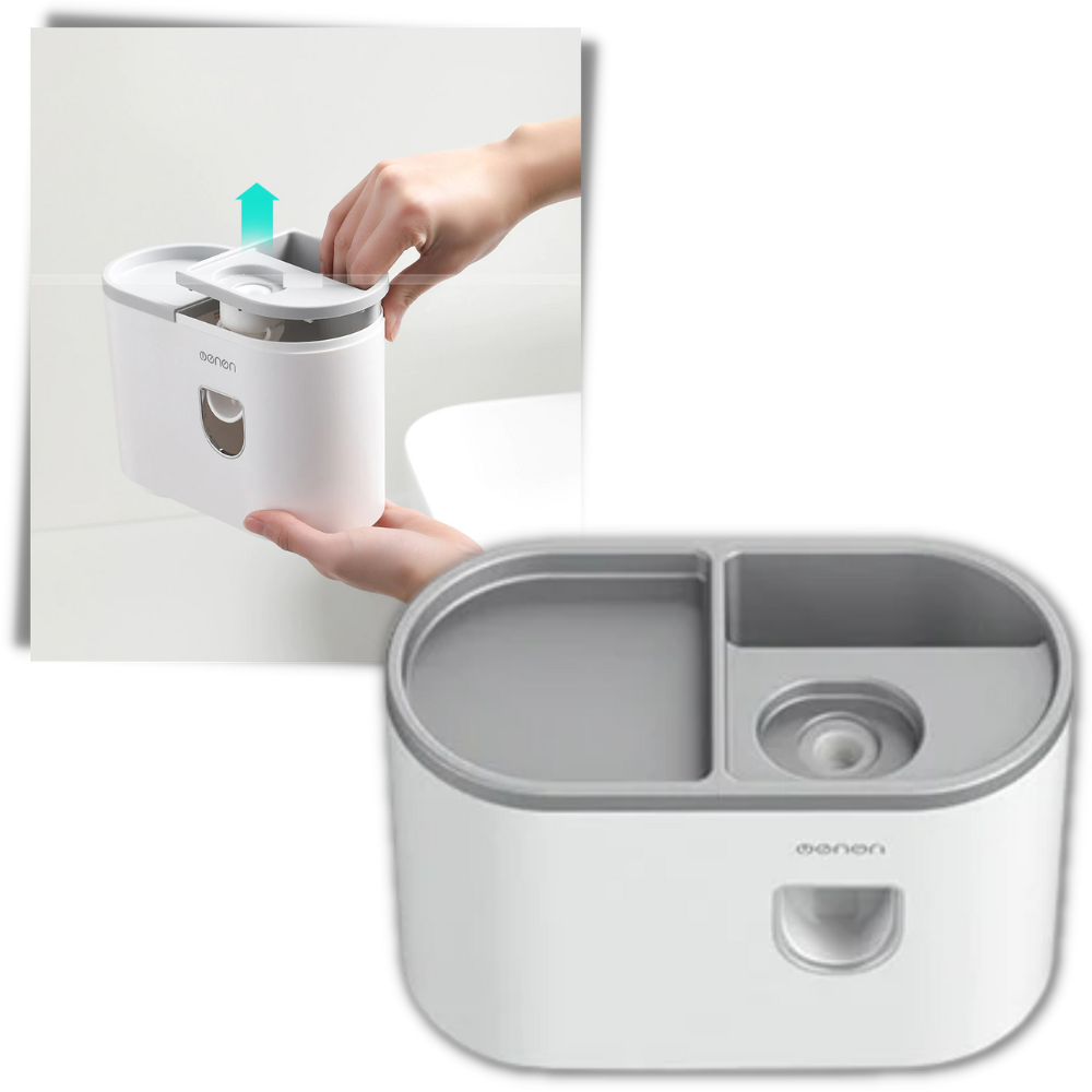 Support de distributeur de dentifrice tout-en-un