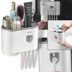 Support de distributeur de dentifrice tout-en-un