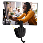 Porte-clé adhésif mural