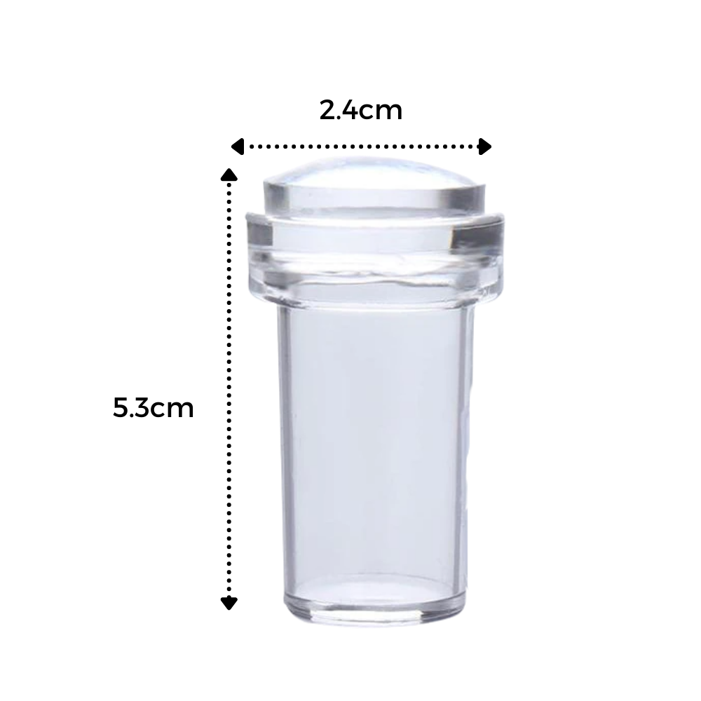 Kit d'estampage en silicone pour nail art avec grattoir