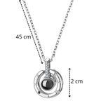 Collier Je t'aime en 100 langues